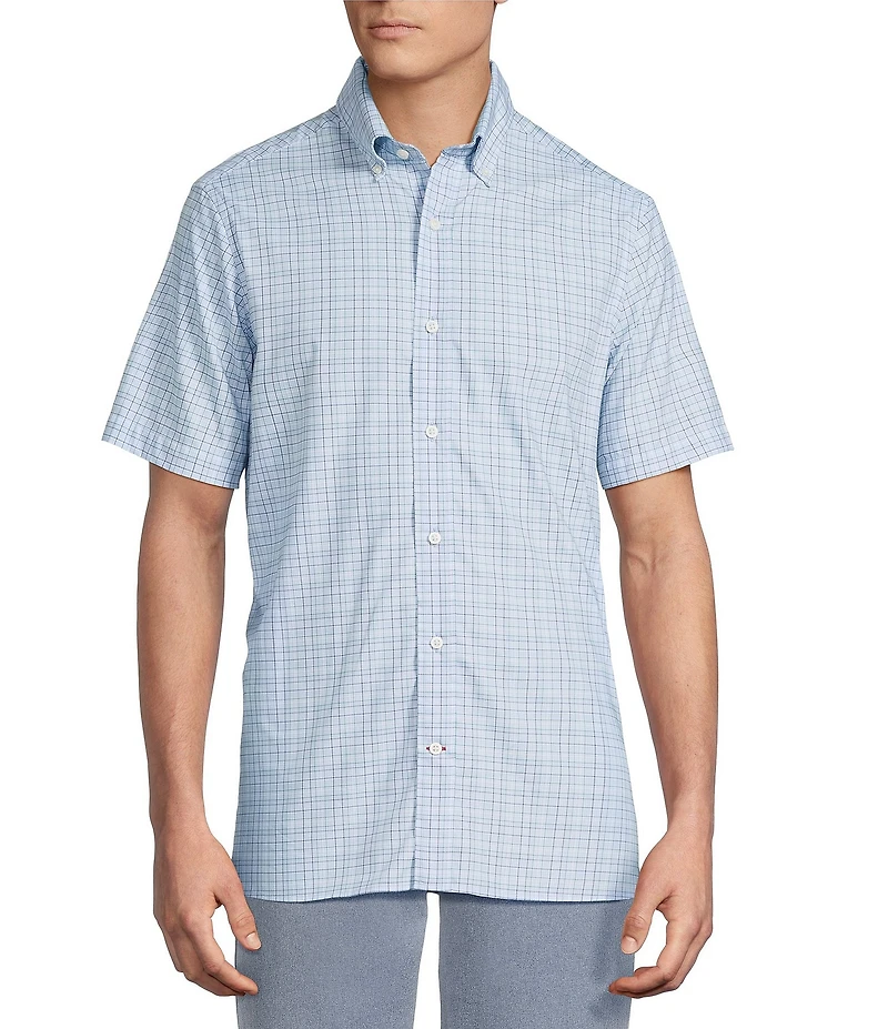 Cremieux Blue Label Performance Brrr Plaid Short Sleeve Woven Shirt