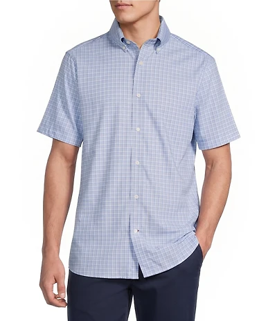 Cremieux Blue Label Performance BRRR Plaid Short Sleeve Woven Shirt