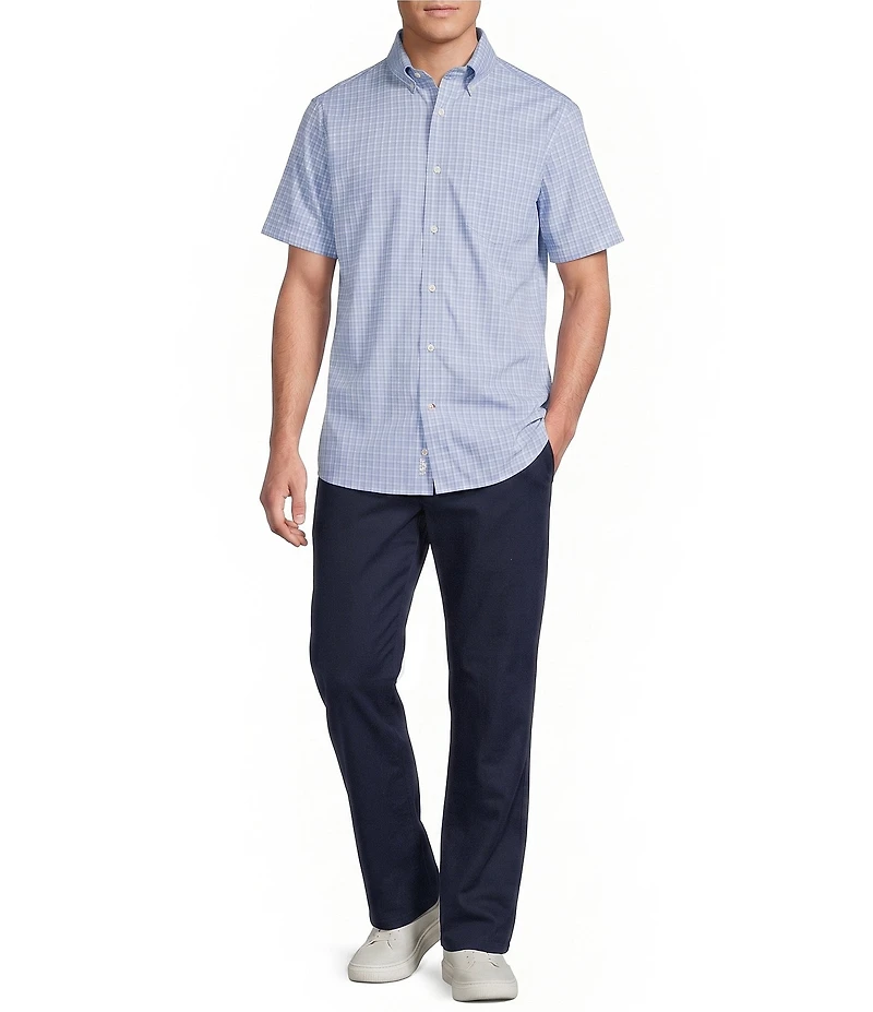 Cremieux Blue Label Performance BRRR Plaid Short Sleeve Woven Shirt