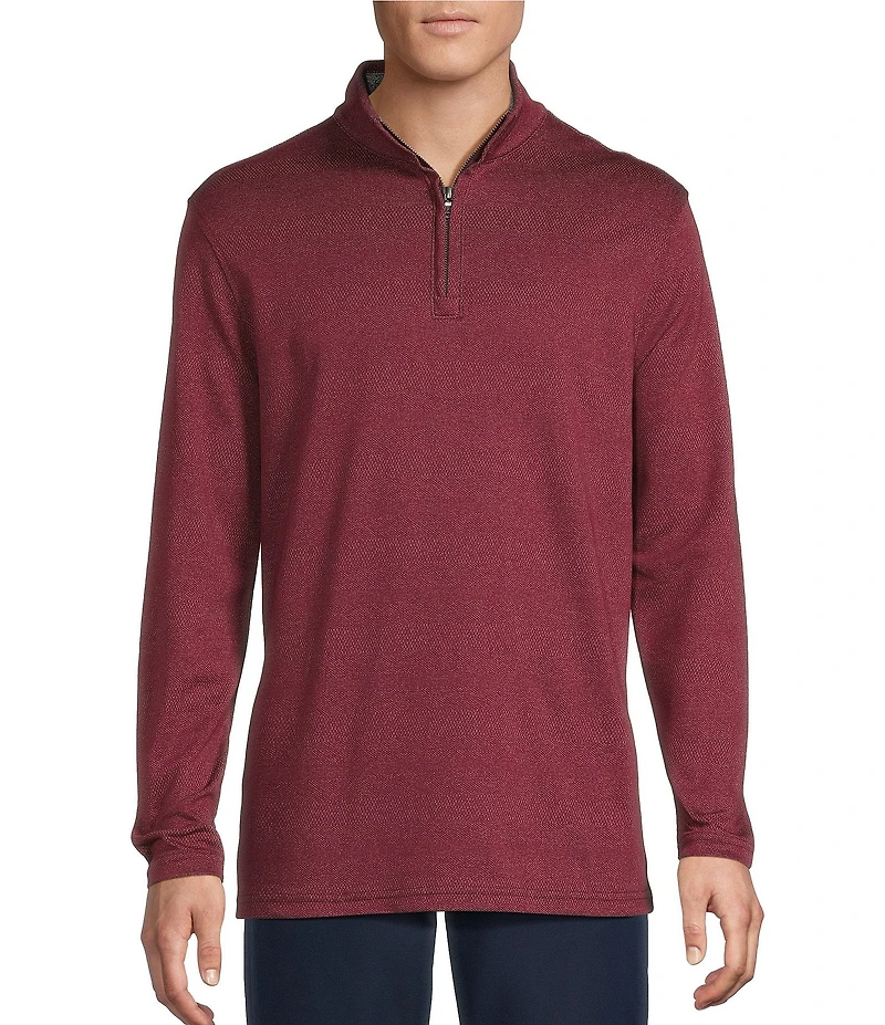 Cremieux Blue Label Performance Jacquard Quarter-Zip Pullover