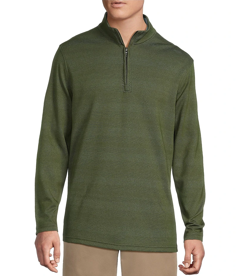 Cremieux Blue Label Performance Jacquard Quarter-Zip Pullover