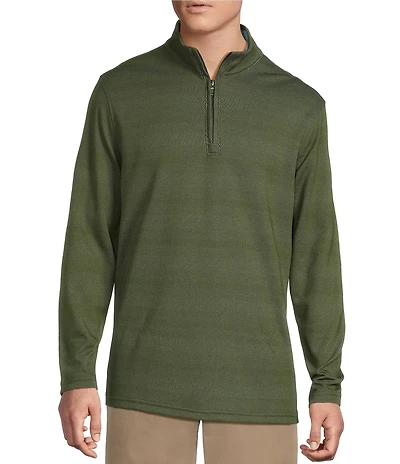 Cremieux Blue Label Performance Jacquard Quarter-Zip Pullover