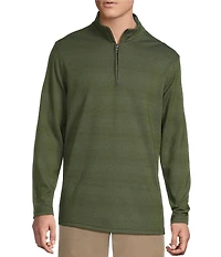 Cremieux Blue Label Performance Jacquard Quarter-Zip Pullover