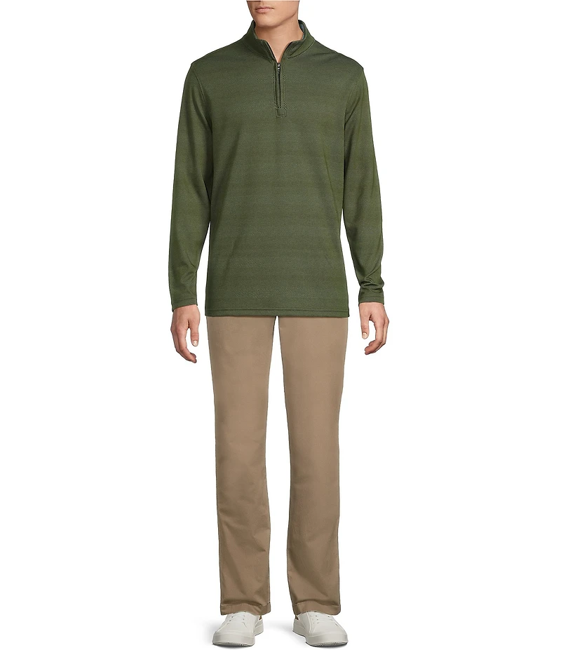 Cremieux Blue Label Performance Jacquard Quarter-Zip Pullover