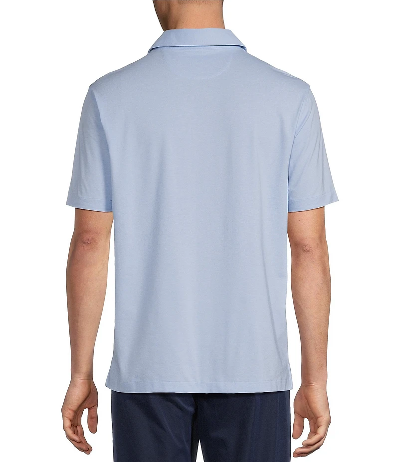 Cremieux Blue Label Performance Short Sleeve Polo Solid Knit Shirt