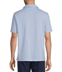 Cremieux Blue Label Performance Short Sleeve Polo Solid Knit Shirt