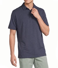 Cremieux Blue Label Performance Short Sleeve Polo Solid Knit Shirt
