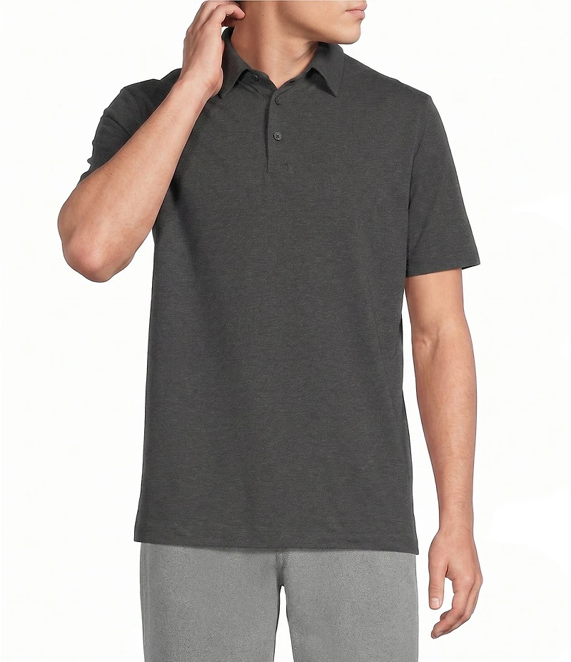 Cremieux Blue Label Performance Short Sleeve Polo Solid Knit Shirt