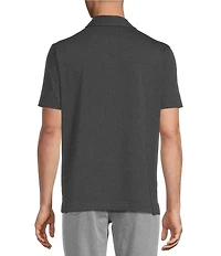 Cremieux Blue Label Performance Short Sleeve Polo Solid Knit Shirt