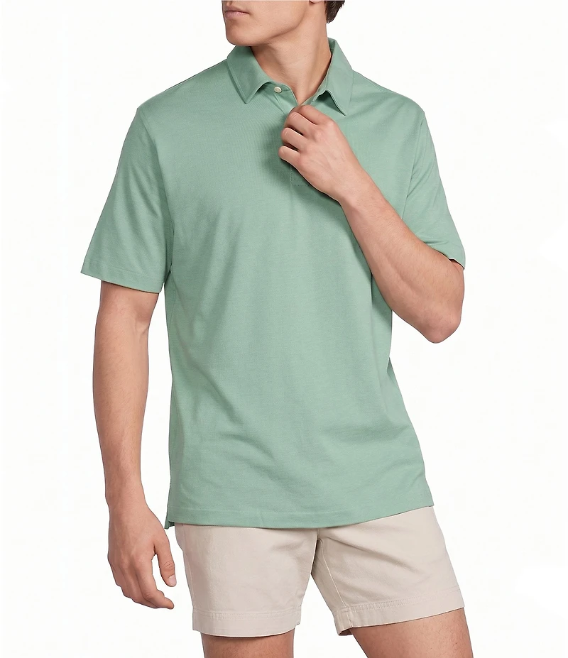 Cremieux Blue Label Performance Short Sleeve Polo Solid Knit Shirt