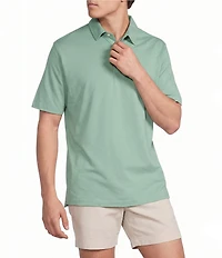 Cremieux Blue Label Performance Short Sleeve Polo Solid Knit Shirt