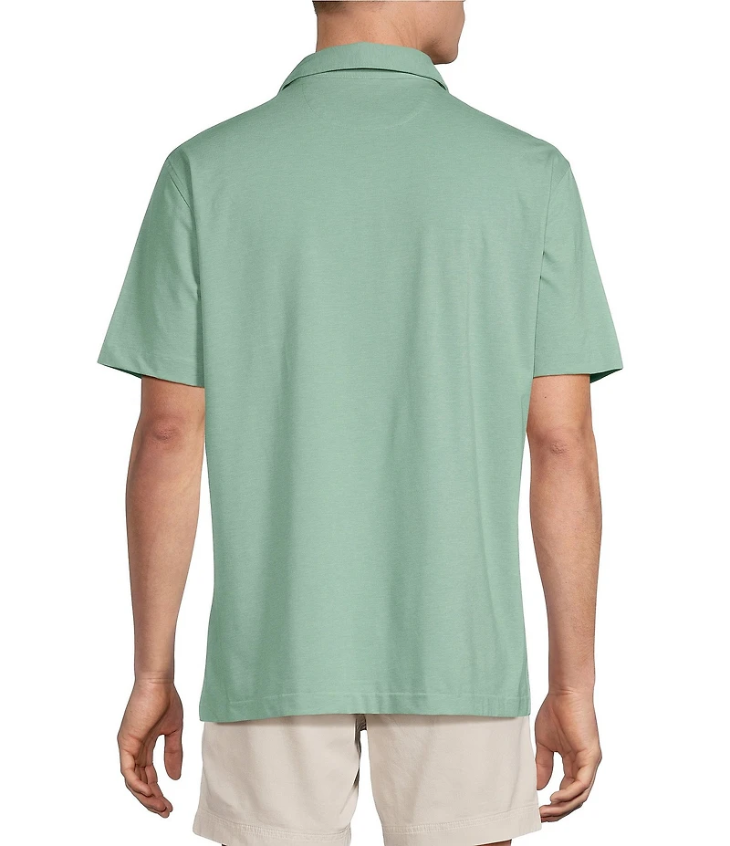 Cremieux Blue Label Performance Short Sleeve Polo Solid Knit Shirt