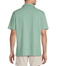 Cremieux Blue Label Performance Short Sleeve Polo Solid Knit Shirt