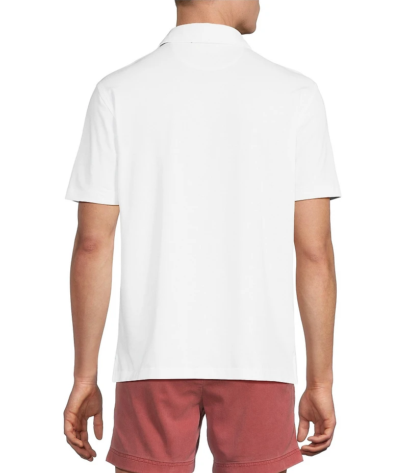 Cremieux Blue Label Performance Short Sleeve Polo Solid Knit Shirt