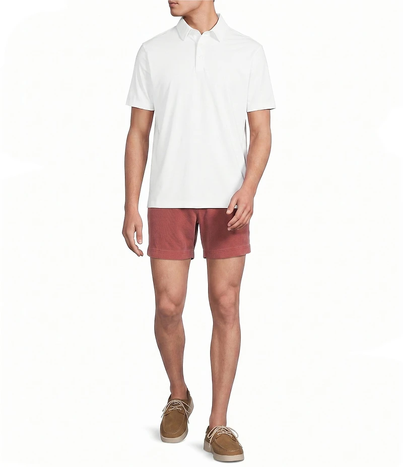 Cremieux Blue Label Performance Short Sleeve Polo Solid Knit Shirt