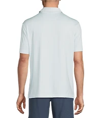 Cremieux Blue Label Performance Square Geometric Short Sleeve Polo Shirt