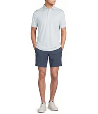 Cremieux Blue Label Performance Square Geometric Short Sleeve Polo Shirt