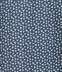 Cremieux Blue Label Performance Stretch Badminton Theme Print Short Sleeve Polo Shirt