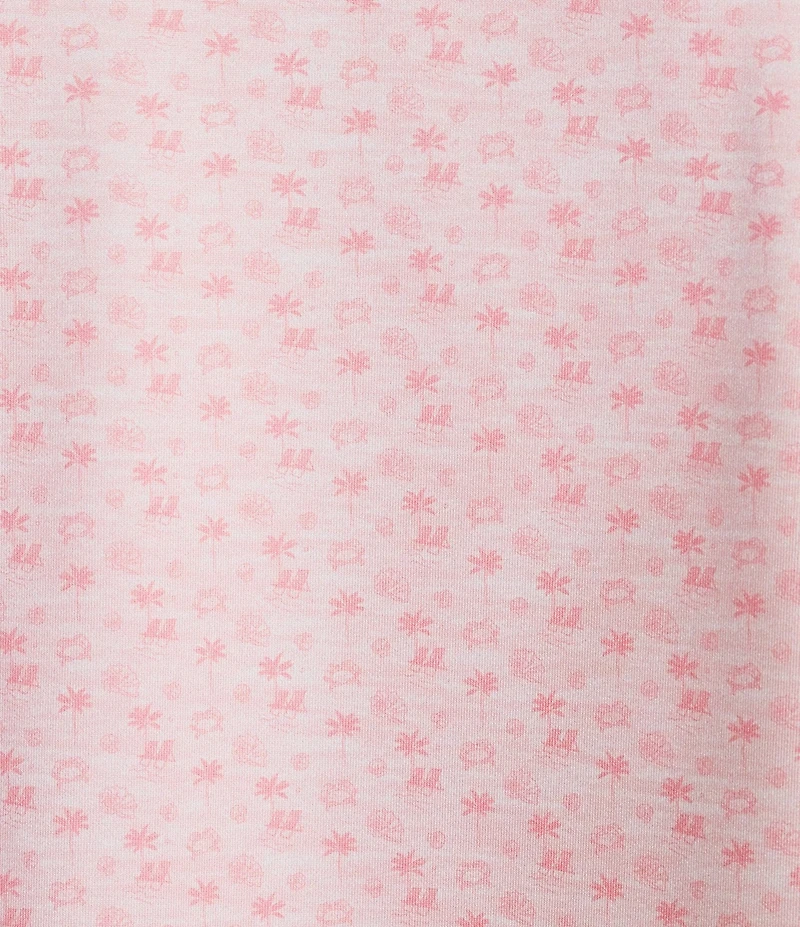 Cremieux Blue Label Performance Stretch Beach Print Short Sleeve Polo Shirt