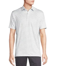 Cremieux Blue Label Performance Stretch Bicycle Print Short Sleeve Polo Shirt