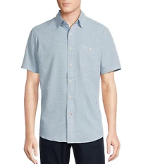 Cremieux Blue Label Performance Brrr°® Stretch Card Suits Seersucker Short Sleeve Woven Shirt