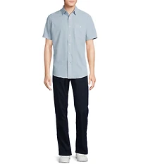 Cremieux Blue Label Performance Brrr°® Stretch Card Suits Seersucker Short Sleeve Woven Shirt