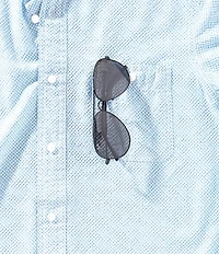 Cremieux Blue Label Performance Brrr°® Stretch Card Suits Seersucker Short Sleeve Woven Shirt