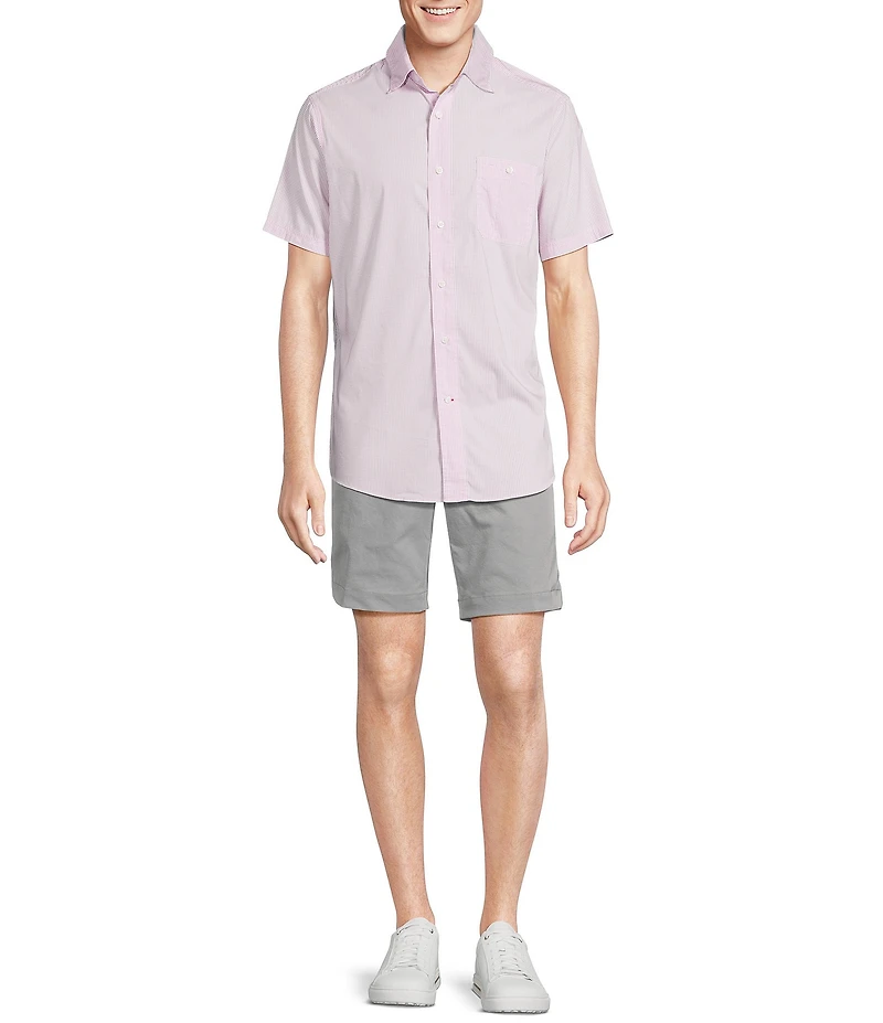 Cremieux Blue Label Performance Stretch Check Short Sleeve Woven Shirt