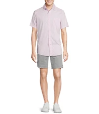 Cremieux Blue Label Performance Stretch Check Short Sleeve Woven Shirt