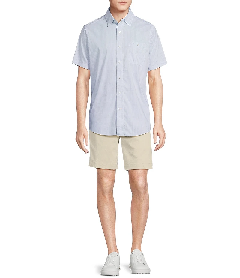 Cremieux Blue Label Performance Stretch Check Short Sleeve Woven Shirt