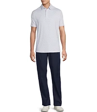 Cremieux Blue Label Performance Stretch Cocktail Print Short Sleeve Polo Shirt