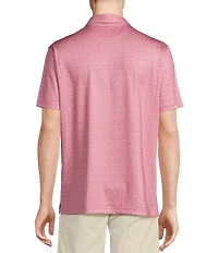 Cremieux Blue Label Performance Stretch Cocktail Print Short Sleeve Polo Shirt
