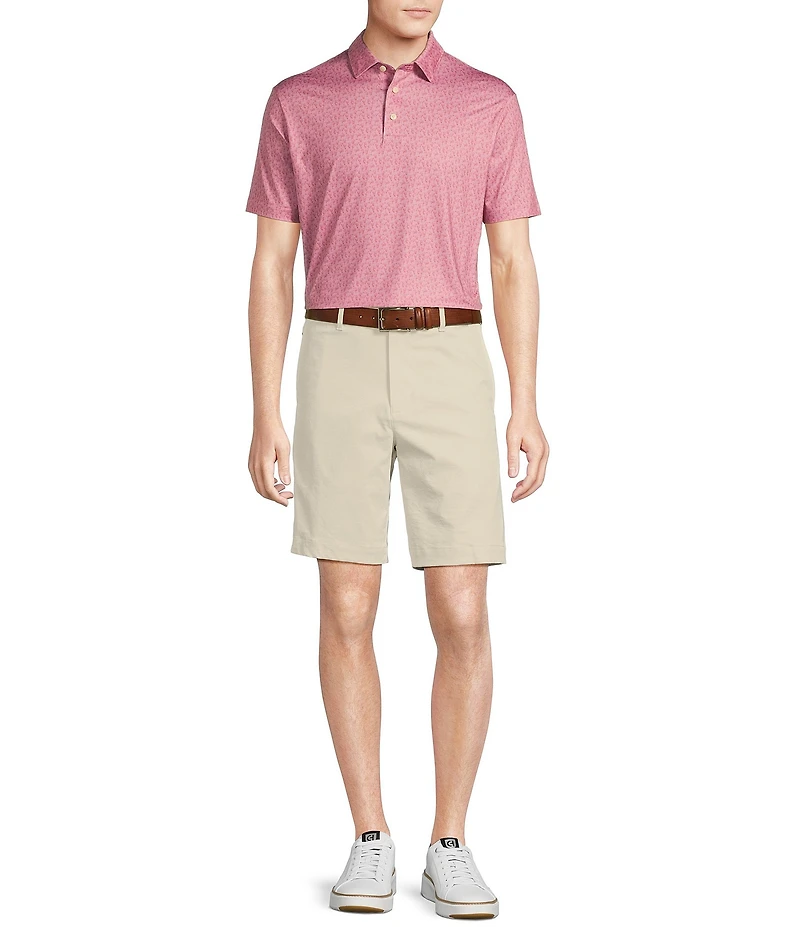 Cremieux Blue Label Performance Stretch Cocktail Print Short Sleeve Polo Shirt