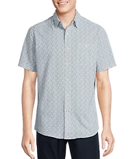 Cremieux Blue Label Performance Brrr°® Stretch Drink Print Short Sleeve Woven Shirt