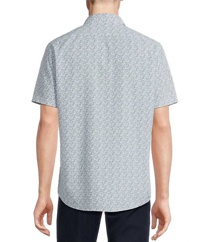 Cremieux Blue Label Performance Brrr°® Stretch Drink Print Short Sleeve Woven Shirt