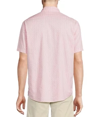 Cremieux Blue Label Performance Stretch Drink Print Short Sleeve Woven Shirt