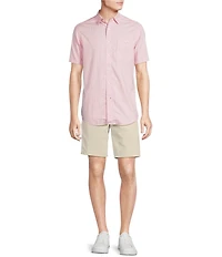 Cremieux Blue Label Performance Stretch Drink Print Short Sleeve Woven Shirt