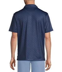 Cremieux Blue Label Performance Stretch Flamingo Print Short Sleeve Golf Polo Shirt