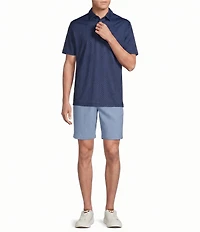 Cremieux Blue Label Performance Stretch Flamingo Print Short Sleeve Golf Polo Shirt