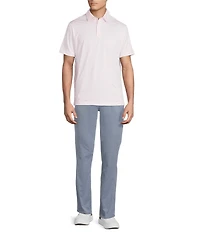 Cremieux Blue Label Performance Stretch Flamingo Print Short Sleeve Golf Polo Shirt