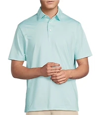 Cremieux Blue Label Performance Stretch Geo Print Short Sleeve Polo Shirt