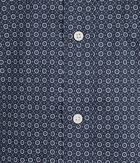 Cremieux Blue Label Performance Stretch Geo Print Twill Long Sleeve Woven Shirt