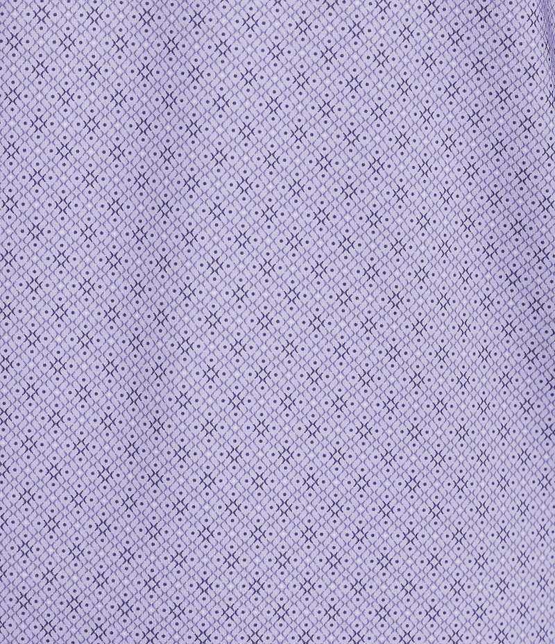 Cremieux Blue Label Performance Stretch Geometric Print Short Sleeve Polo Shirt