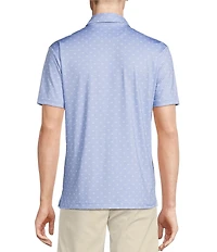 Cremieux Blue Label Performance Stretch Golf Cart Print Short Sleeve Polo Shirt
