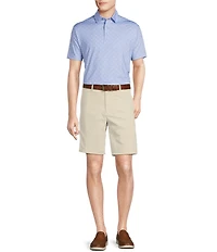 Cremieux Blue Label Performance Stretch Golf Cart Print Short Sleeve Polo Shirt