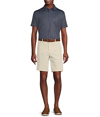 Cremieux Blue Label Performance Stretch Pickleball Print Short Sleeve Polo Shirt