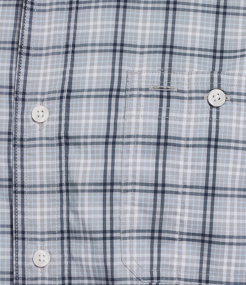 Cremieux Blue Label Performance Stretch Plaid Short Sleeve Woven Shirt
