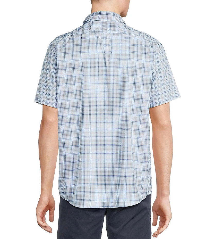 Cremieux Blue Label Performance Stretch Plaid Short Sleeve Woven Shirt