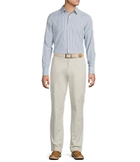 Cremieux Blue Label Performance Stretch Seersucker Stripe Long Sleeve Woven Shirt