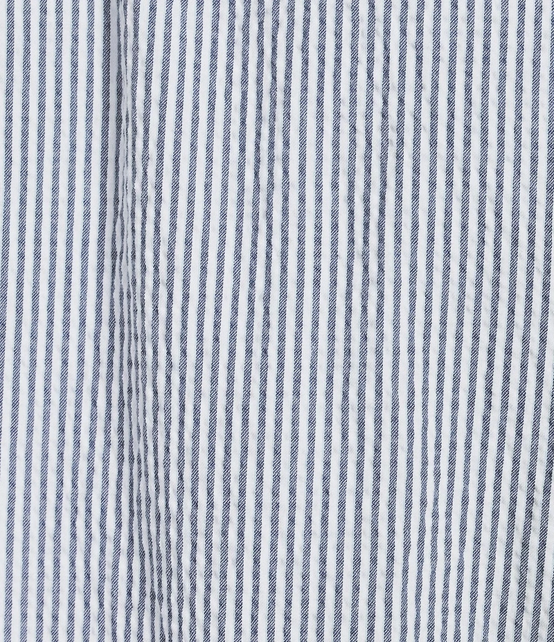Cremieux Blue Label Performance Stretch Seersucker Stripe Long Sleeve Woven Shirt